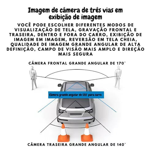 Câmera Veicular Automotiva com Gravação Full HD