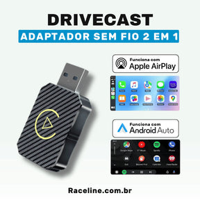 DriveCast - Adaptador Inteligente Carplay e Android Auto Sem Fio