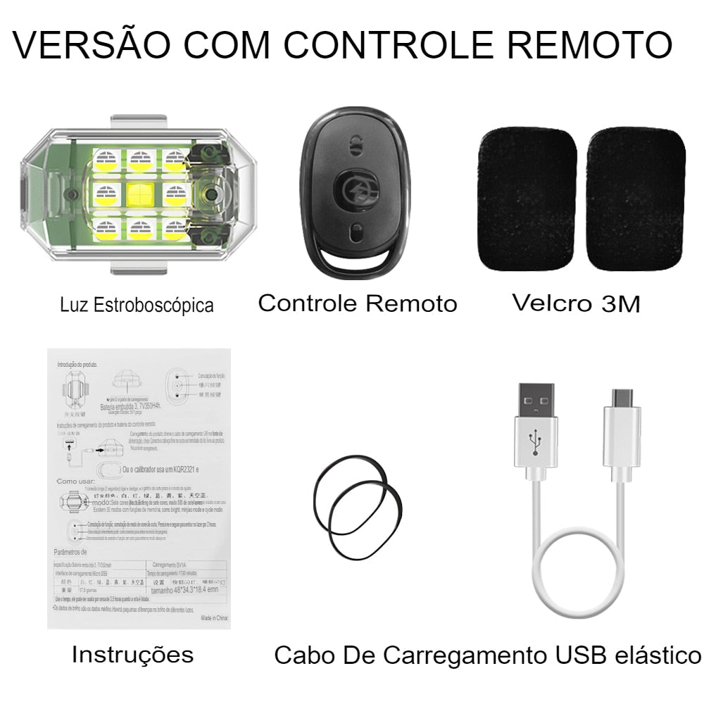 Lâmpada Flash Led Controle Remoto Sem Fio - Luminix 3.0